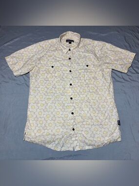 Patagonia Back Step Button Down Shirt,Short Sleeve, Men’s Size M